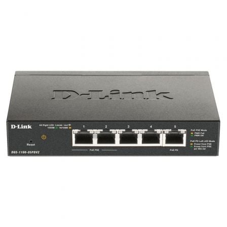 Switch Gestionable D - Link DGS - 1100 - 05PDV2 5 Puertos/ RJ - 45 10/100/1000 PoE - Tiensol