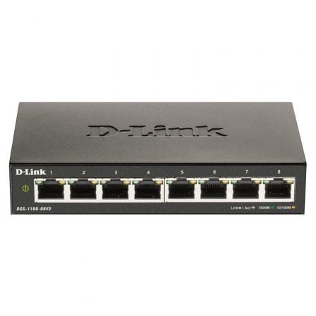 Switch Gestionable D - Link DGS - 1100 - 08V2 8 Puertos/ RJ - 45 10/100/1000 - Tiensol