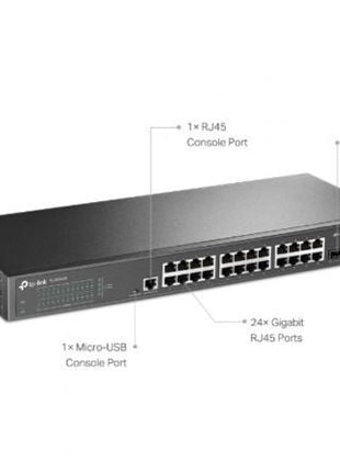 Switch Gestionable TP - Link Omada TL - SG3428 28 Puertos/ RJ - 45 10/100/1000/ SFP - Tiensol