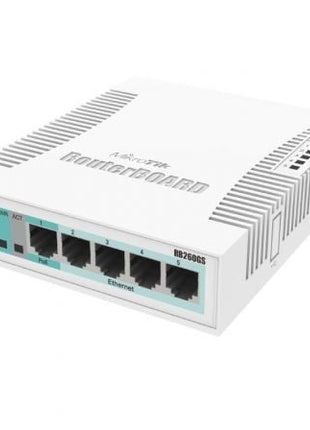 Switch Mikrotik CSS106 - 5G - 1S 6 Puertos/ RJ45 10/100/1000/ SFP/ PoE - Tiensol