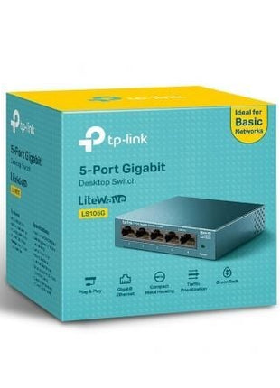 Switch TP - Link LS105G 5 Puertos/ RJ - 45 10/100/1000 - Tiensol