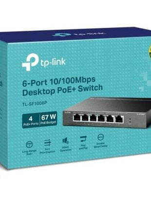 Switch TP - Link TL - SF1006P 6 Puertos/ RJ - 45 10/100 PoE - Tiensol