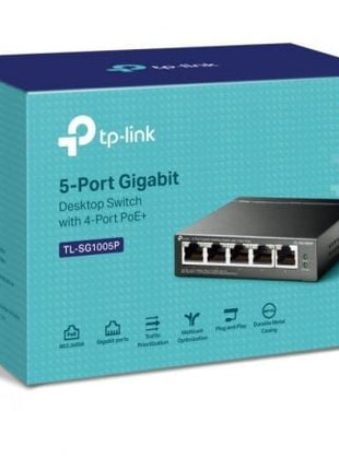 Switch TP - Link TL - SG1005P 5 Puertos/ RJ - 45 10/100/1000 PoE - Tiensol