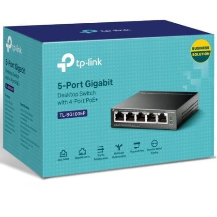 Switch TP - Link TL - SG1005P 5 Puertos/ RJ - 45 10/100/1000 PoE - Tiensol