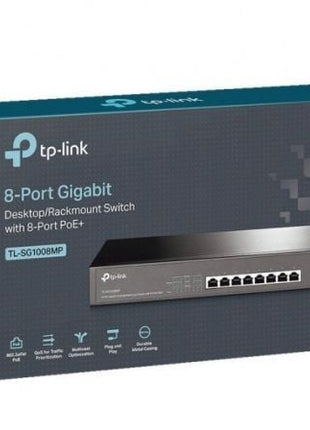 Switch TP - Link TL - SG1008MP 8 Puertos/ RJ - 45 10/100/1000 PoE - Tiensol