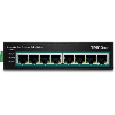 Switch TRENDnet TI - PE80 8 Puertos/ RJ - 45 Gigabit 10/100 PoE - Tiensol