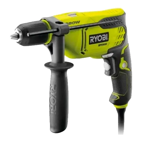 Taladro Percutor Ryobi RPD680-K | 680W | 51000 gpm | Maletín - Herramientas Eléctricas