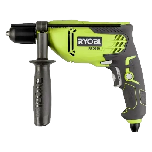 Taladro Percutor Ryobi RPD680-K | 680W | 51000 gpm | Maletín - Herramientas Eléctricas