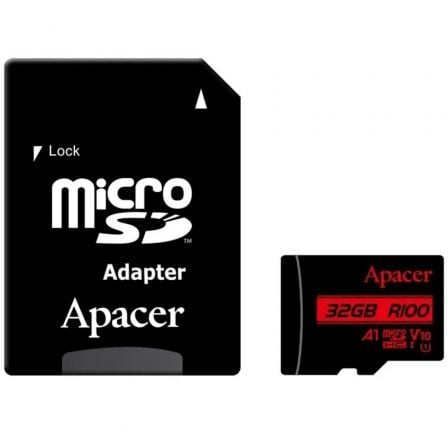 Tarjeta de Memoria Apacer 32GB microSD HC UHS 1 con Adaptador/ Clase 10/ 100MBs - Tiensol