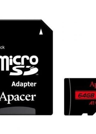 Tarjeta de Memoria Apacer 64GB XC UHS 1 con Adaptador/ Clase 10/ 100MBs - Tiensol