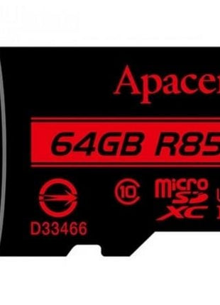 Tarjeta de Memoria Apacer 64GB XC UHS 1 con Adaptador/ Clase 10/ 85MBs - Tiensol