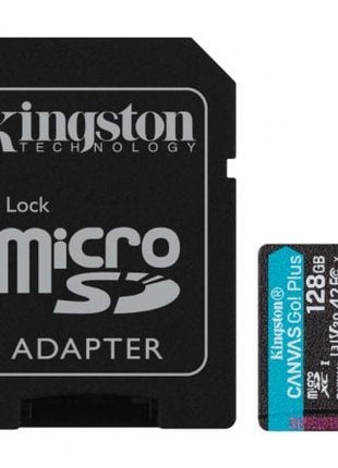 Tarjeta de Memoria Kingston CANVAS Go! Plus 128GB microSD XC con Adaptador/ Clase 10/ 170MBs - Tiensol