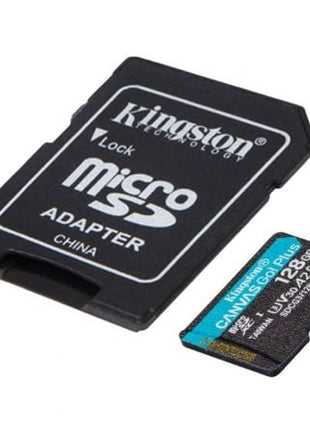 Tarjeta de Memoria Kingston CANVAS Go! Plus 128GB microSD XC con Adaptador/ Clase 10/ 170MBs - Tiensol