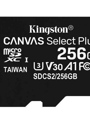 Tarjeta de Memoria Kingston CANVAS Select Plus 256GB microSD XC/ Clase 10/ 100MBs - Tiensol