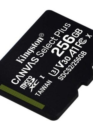 Tarjeta de Memoria Kingston CANVAS Select Plus 256GB microSD XC/ Clase 10/ 100MBs - Tiensol