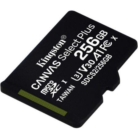 Tarjeta de Memoria Kingston CANVAS Select Plus 256GB microSD XC/ Clase 10/ 100MBs - Tiensol