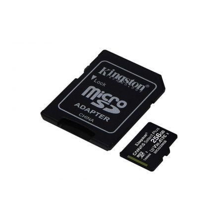 Tarjeta de Memoria Kingston CANVAS Select Plus 256GB microSD XC con Adaptador/ Clase 10/ 100MBs - Tiensol