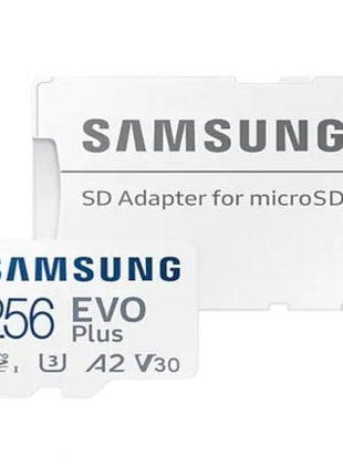 Tarjeta de Memoria Samsung EVO Plus 2023 256GB microSD XC con Adaptador/ Clase 10/ 160MBs - Tiensol