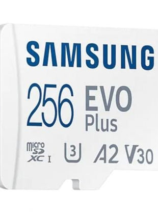 Tarjeta de Memoria Samsung EVO Plus 2023 256GB microSD XC con Adaptador/ Clase 10/ 160MBs - Tiensol