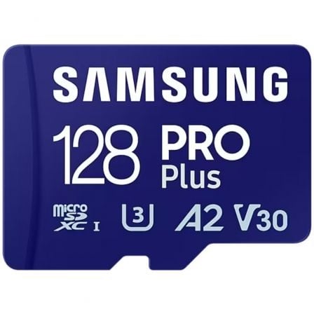 Tarjeta de Memoria Samsung PRO Plus 2023 128GB microSD XC/ Clase 10/ 180MBs - Tiensol