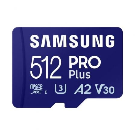 Tarjeta de Memoria Samsung PRO Plus 2023 512GB microSD XC/ Clase 10/ 180MBs - Tiensol