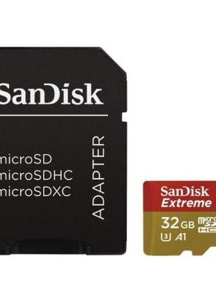 Tarjeta de Memoria SanDisk Extreme 32GB microSD HC UHS - I con Adaptador/ Clase 10/ 100MBs - Tiensol