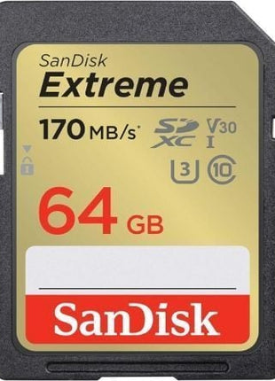 Tarjeta de Memoria SanDisk Extreme 64GB SD XC UHS - I Clase 10/ 170MBs - Tiensol