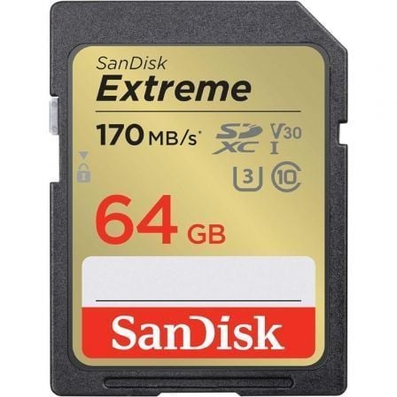 Tarjeta de Memoria SanDisk Extreme 64GB SD XC UHS - I Clase 10/ 170MBs - Tiensol