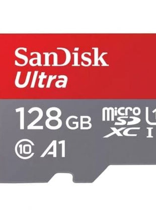 Tarjeta de Memoria SanDisk Ultra 128GB microSD XC con Adaptador/ Clase 10/ 140MBs - Tiensol