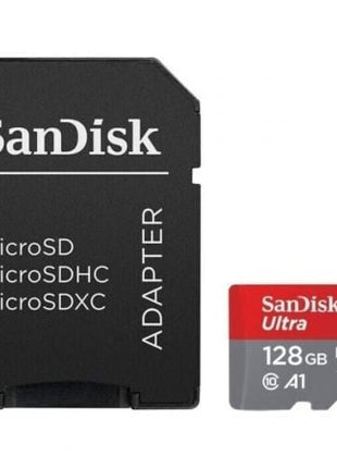 Tarjeta de Memoria SanDisk Ultra 128GB microSD XC con Adaptador/ Clase 10/ 140MBs - Tiensol