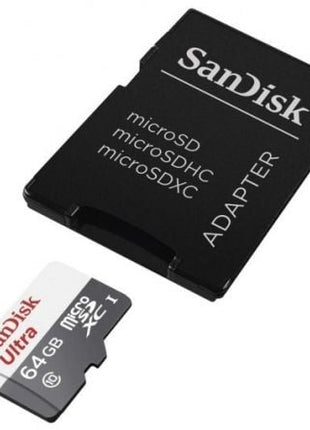 Tarjeta de Memoria SanDisk Ultra 64GB microSD XC con Adaptador/ Clase 10/ 100MB/s - Tiensol