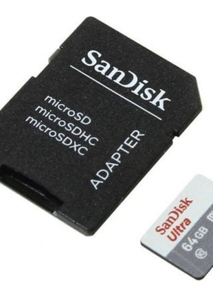 Tarjeta de Memoria SanDisk Ultra 64GB microSD XC con Adaptador/ Clase 10/ 100MB/s - Tiensol