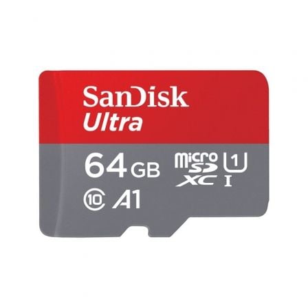 Tarjeta de Memoria SanDisk Ultra 64GB microSD XC con Adaptador/ Clase 10/ 140MBs - Tiensol