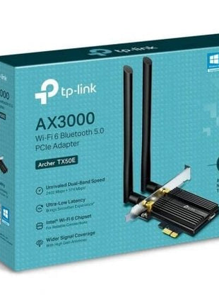 Tarjeta de Red Inalámbrica - PCI Express TP - Link Archer TX50E/ 3000Mbps/ 2.4/5GHz - Tiensol