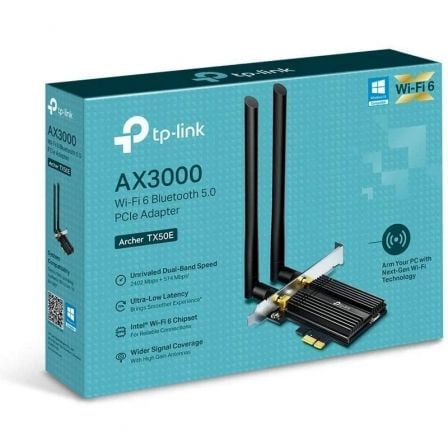 Tarjeta de Red Inalámbrica - PCI Express TP - Link Archer TX50E/ 3000Mbps/ 2.4/5GHz - Tiensol