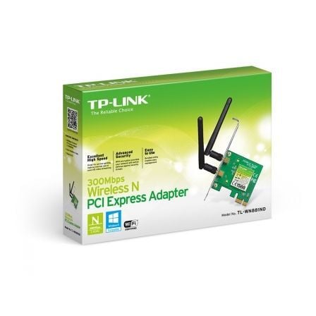 Tarjeta de red Inalámbrica - PCI Express TP - Link TL - WN881ND/ 300Mbps/ 2.4GHz - Tiensol