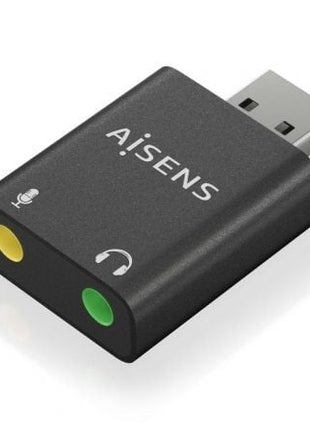 Tarjeta de Sonido Aisens A106 - 0768/ USB Macho - 2x Jack 3.5 Hembra - Tiensol