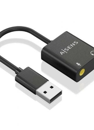 Tarjeta de Sonido Aisens A106 - 0769/ USB Macho - 2xJack 3.5 Hembra - Tiensol