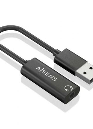 Tarjeta de Sonido Aisens A106 - 0770/ USB Macho - Jack 3.5 Hembra - Tiensol