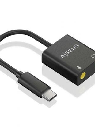 Tarjeta de Sonido Aisens A109 - 0767/ USB - C Macho - 2xJack 3.5 Hembra - Tiensol