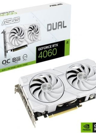 Tarjeta Gráfica Asus Dual GeForce RTX 4060 EVO OC White Edition/ 8GB GDDR6 - Tiensol