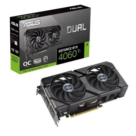 Tarjeta Gráfica Asus Dual GeForce RTX 4060 Ti EVO OC/ 16GB GDDR6 - Tiensol