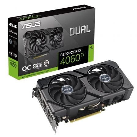 Tarjeta Gráfica Asus Dual GeForce RTX 4060 Ti EVO OC Edition/ 8GB GDDR6 - Tiensol