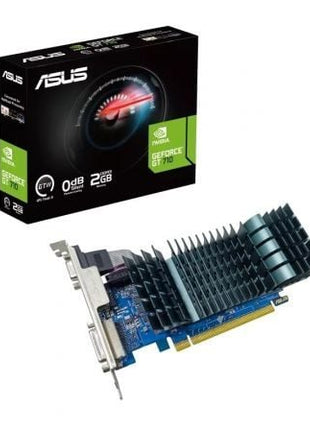 Tarjeta Gráfica Asus GeForce GT 710 EVO/ 2GB DDR3/ Compatible con Perfil Bajo - Tiensol