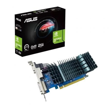 Tarjeta Gráfica Asus GeForce GT 710 EVO/ 2GB DDR3/ Compatible con Perfil Bajo - Tiensol