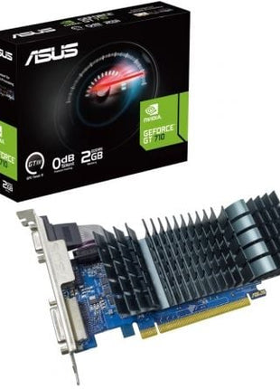 Tarjeta Gráfica Asus GeForce GT 710 SL EVO BRK/ 2GB GDDR5/ Compatible con Perfil Bajo - Tiensol