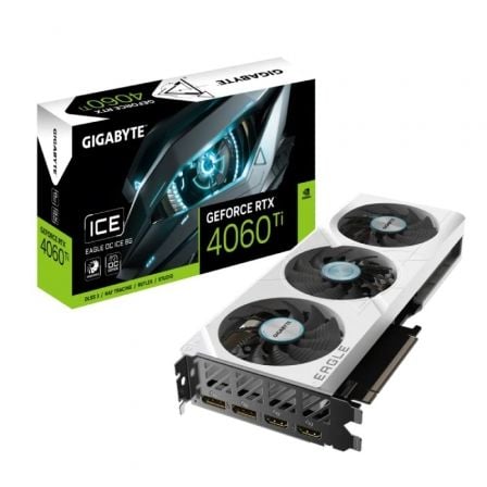 Tarjeta Gráfica Gigabyte GeForce RTX 4060 Ti EAGLE OC ICE 8G/ 8GB GDDR6 - Tiensol