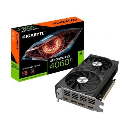 Tarjeta Gráfica Gigabyte GeForce RTX 4060 Ti WindForce OC 16G/ 16GB GDDR6 - Tiensol