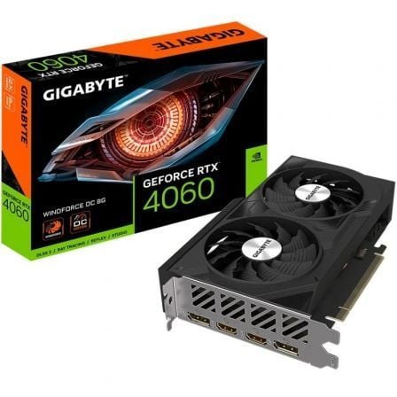 Tarjeta Gráfica Gigabyte GeForce RTX 4060 WindForce OC 8G/ 8GB GDDR6 - Tiensol