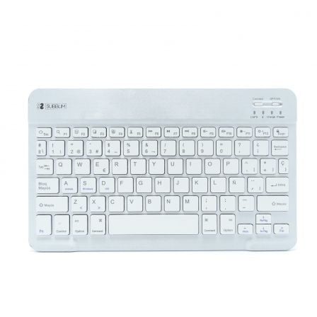 Teclado Compacto Inalámbrico por Bluetooth Subblim Smart/ Plata - Tiensol